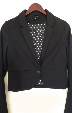 Veste noir courte