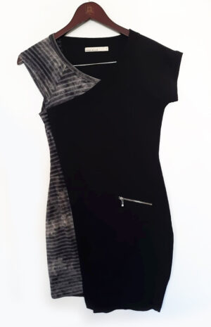 Robe noi et gris
