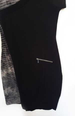 Robe noi et gris