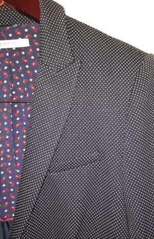Vest points Bleus et Blancs